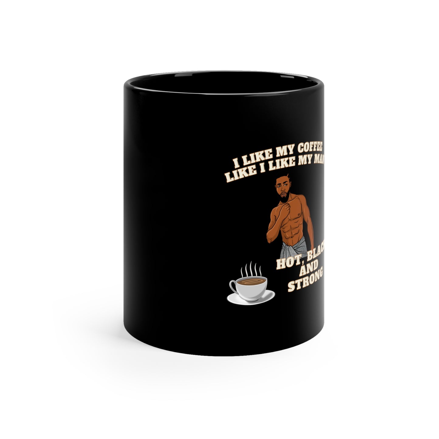 Hot Black & Strong Coffee Mug Black