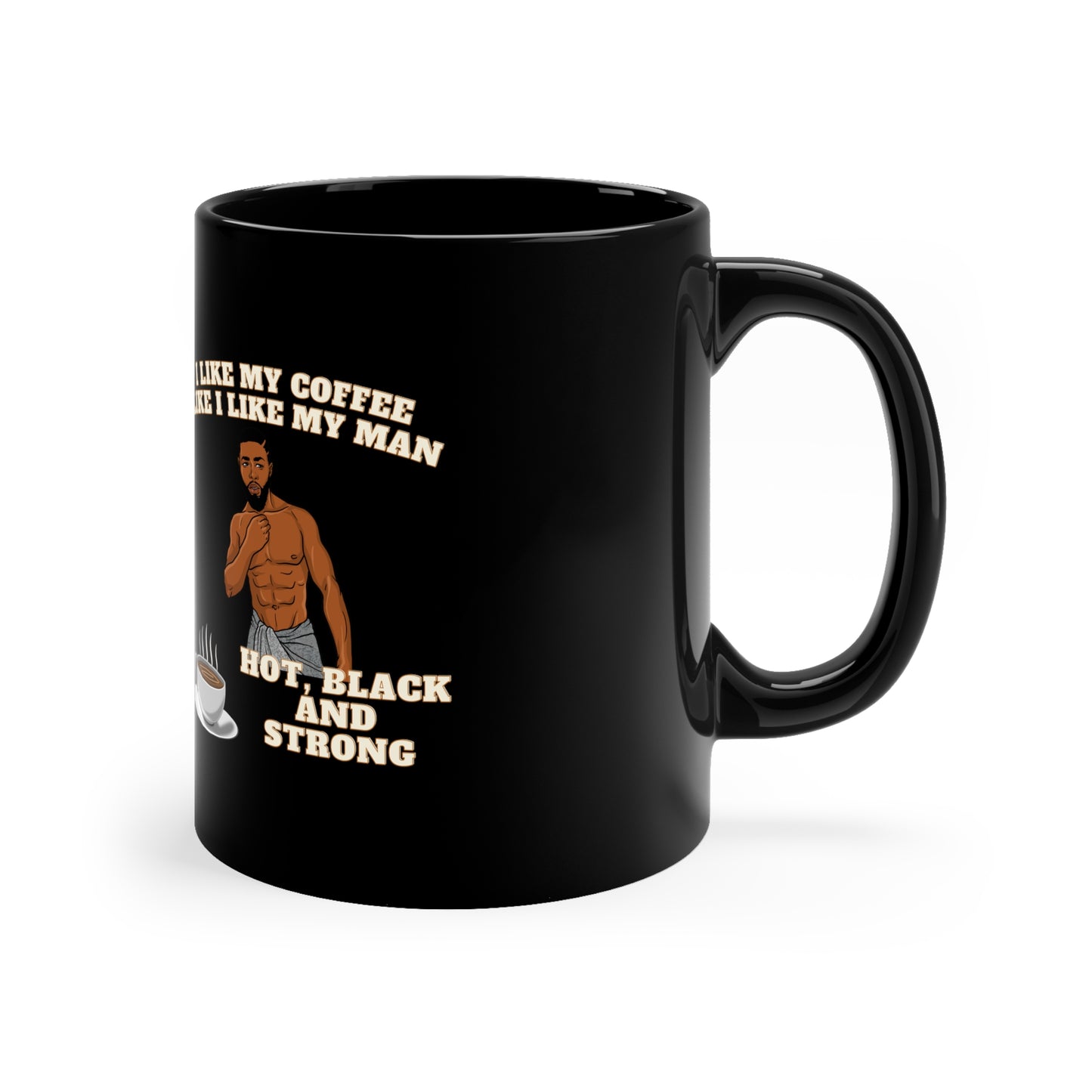 Hot Black & Strong Coffee Mug Black