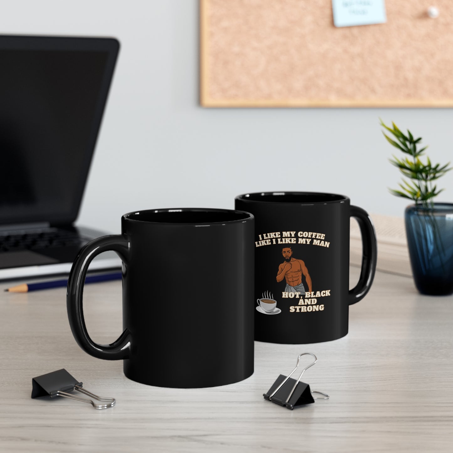 Hot Black & Strong Coffee Mug Black
